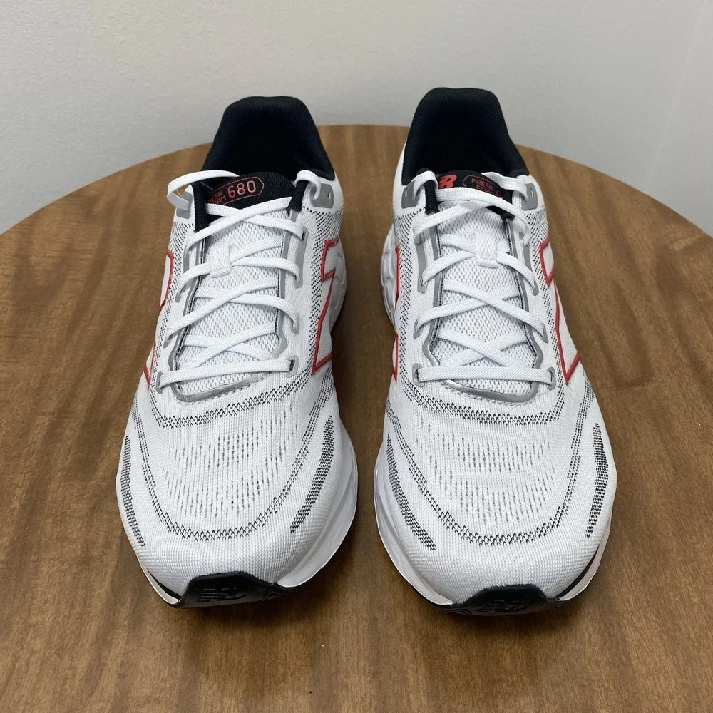 NEW BALANCE Fresh Foam 680v8 Running Shoes Sneakers White/Black Men's Size 11 US